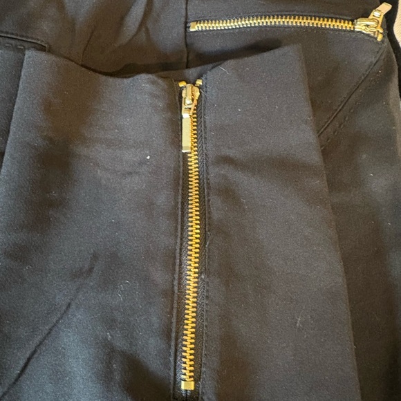 Women’s Black Pants with Gold Zipper Accents - Picture 6 of 6